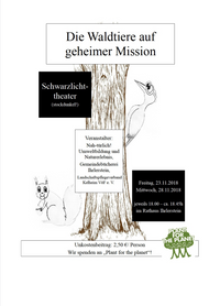 Plakat Schwarlichttheater 2018